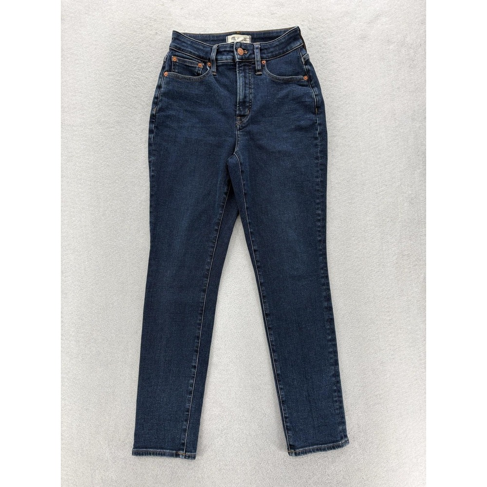 Madewell The Curvy Perfect Vintage Jeans Womens 25 Blue Dark Wash High Rise Slim
